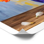 Frische Frühlingsblumen Arrangement Art Poster (Ecke)