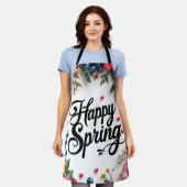 "Frische Frühlingsgefühle: 'FRÖHLICHER FRÜHLING' Schürze (Getragen)