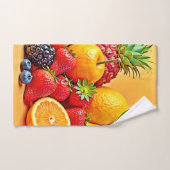 Frische Fülle: Lebendiges Frucht Erntes Design  Badhandtuch Set (Handtuch)
