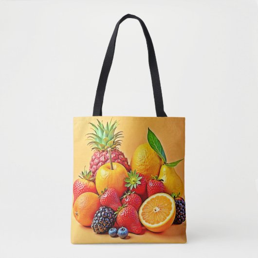 Frische Fülle: Lebendiges Frucht Erntes Design  Tasche (Vorderseite)
