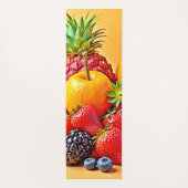 Frische Fülle: Lebendiges Frucht Erntes Design Yogamatte (Rückseite)