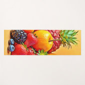 Frische Fülle: Lebendiges Frucht Erntes Design Yogamatte (Vorderseite (Horizontal))
