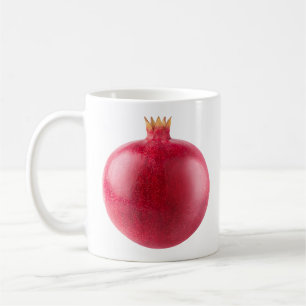 Frische ganze rote Granatapfelfrucht Gesundes Lebe Kaffeetasse