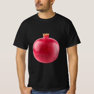 Frische ganze rote Granatapfelfrucht Gesundes Lebe T-Shirt