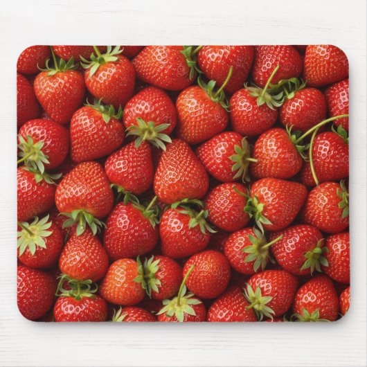 Frische Garten-Erdbeere Mousepad (Vorne)
