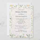 Frische Gelbe Zitronen Brautparty Einladung (Vorderseite)