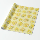 Frische gelbe Zitronen   Geschenkpapier (Ungerollt)