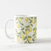 Frische gelbe Zitronen Kaffeetasse (Links)