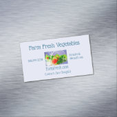 Frische Gemüse, Bio Gartenbau Magnetische Visitenkarte (Beispiel)