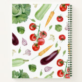 Frische Gemüse Recipio buchen Notizblock (Rückseite)
