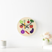 Frische Gemüse Runde Wanduhr (Zuhause)
