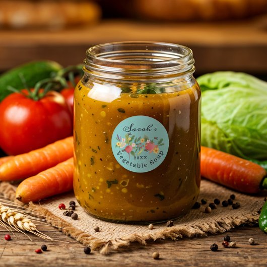 Frische Gemüsegärten - Medley & Butterfly Tee Runder Aufkleber