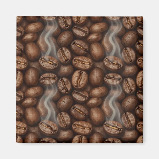 Frische geröstete Kaffeebohnen-Dampf-Aroma Magnet (Vorne)