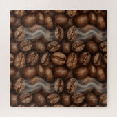 Frische geröstete Kaffeebohnen-Dampf-Aroma Puzzle (Horizontal)