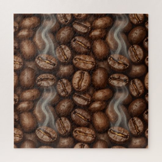 Frische geröstete Kaffeebohnen-Dampf-Aroma Puzzle (Vertikal)