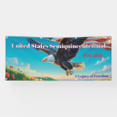 Frische Geschichte der Freiheit US-Banner zum 250. Banner (Horizontal)