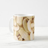 Frische geschnittene Pilze Kaffeetasse (Vorderseite Links)