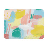 Frische Gesichter Abstrakt - Frühlingsfarben Magnet (Horizontal)