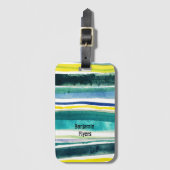 Frische gestrichene Streifen Gepäckmarke Gepäckanhänger (Vorderseite Vertikal)
