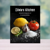 Frische, gesunde Lebensmittelzutaten Acrylschild (Neutral)