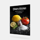 Frische, gesunde Lebensmittelzutaten Acrylschild (Winkel)