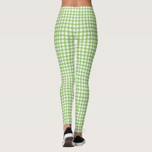 Frische Gingham Karo-Muster Leggings (Rückseite)