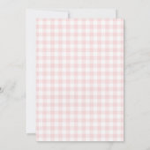 Frische Gingham-Markt-Brautparty Einladung (Rückseite)