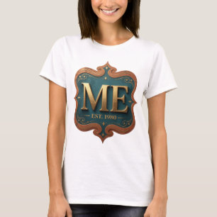 Frische Gold ME EST 1980 künstlerisches Motiv T-Shirt