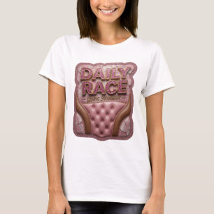 Frische Gold-Tagesrennen-Kühn gestaltet T-Shirt