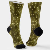 Frische goldene Lichter Weihnachtskruste. Crew Soc Socken (Gewinkelt)