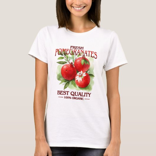 Frische Granatäpfel - beste Qualität T-Shirt (Vorderseite)
