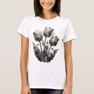 Frische graue ABSTRACT ART Statement Design T-Shirt