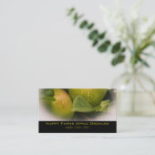 Frische grüne Äpfel mit fehlender Grenze Visitenkarte (Stehend Vorderseite)