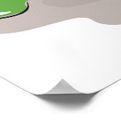 Frische grüne Apfelernte Barrel Granny Smith Poster (Ecke)