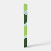 Frische grüne Blattmuster-Handyhülle iPhone 15 Hülle (Linke Seite)