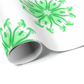 Frische grüne Blume nahtlos Geschenkpapier (Rolleneckpunkt)