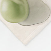 Frische grüne Erbsen Aquarell Fleecedecke (Ecke)