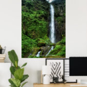 Frische grüne Gewässer Poster (Heimbüro)