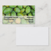 Frische grüne Mangos Visitenkarte (Vorne/Hinten)