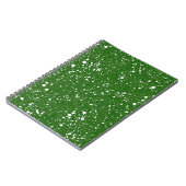 Frische grüne Marmornotebook Notizblock (Linke Seite)