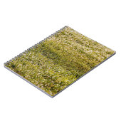 Frische grüne Rasenfläche mit Kakteen Notizblock (Linke Seite)