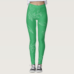Frische grüne Stifte Leggings