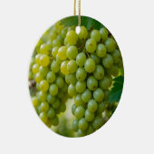 frische grüne Trauben Keramik Ornament (Rechts)