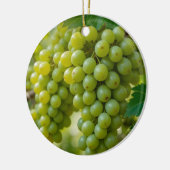 frische grüne Trauben Keramik Ornament (Links)