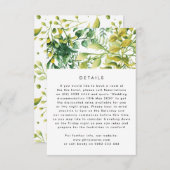 Frische Grünpflanzen Pflanze Hochzeitskarte Begleitkarte (Vorne/Hinten)