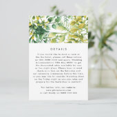 Frische Grünpflanzen Pflanze Hochzeitskarte Begleitkarte (Stehend Vorderseite)