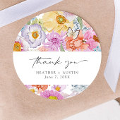 Frische, helle Floral Stickers