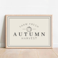 Frische Herbsternte Herbstposter