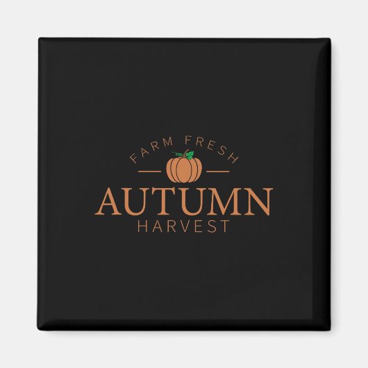 Frische Herbsternte, Niedlicher Pumpkin-Patch Fall Magnet (Vorne)