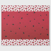 frische Himbeeren Geschenkpapier (Flach)